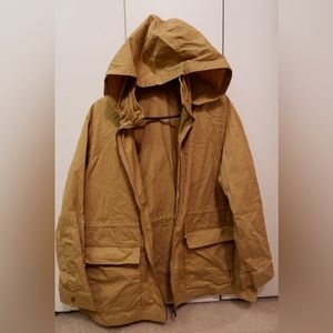 Uniqlo TAN Parka coat jacket hoodie!